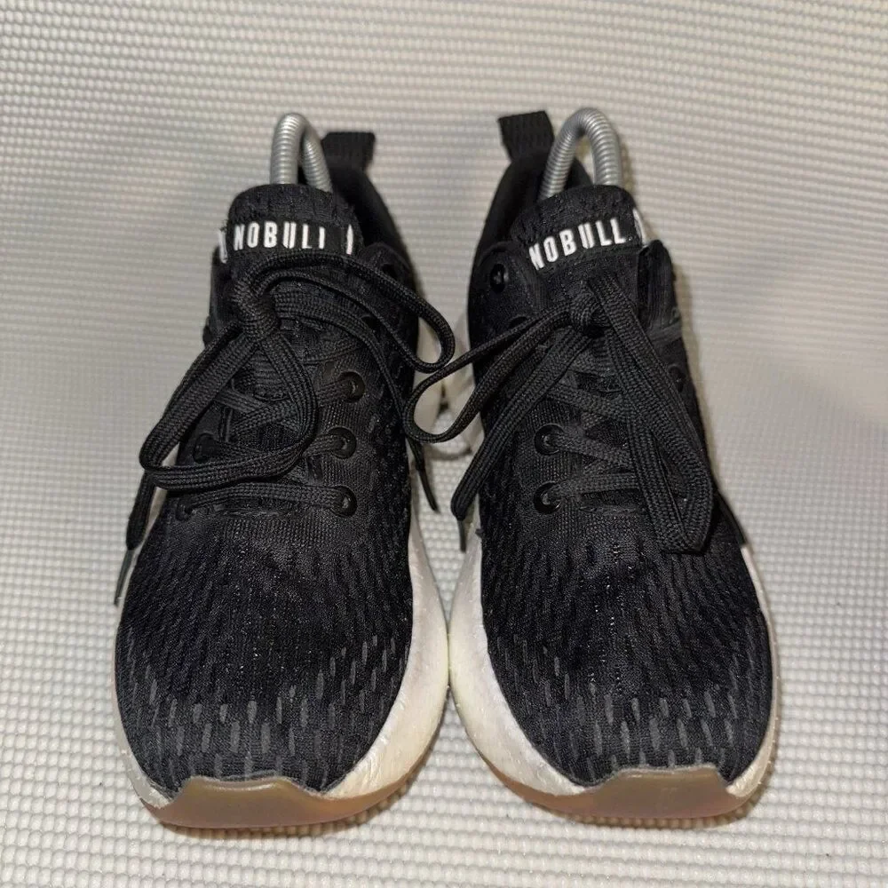 NOBULL JOURNEY Black White Athletic Comfort Running Shoes Sneakers Womens Size 7